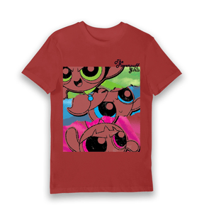 Red Printed T-shirt Front