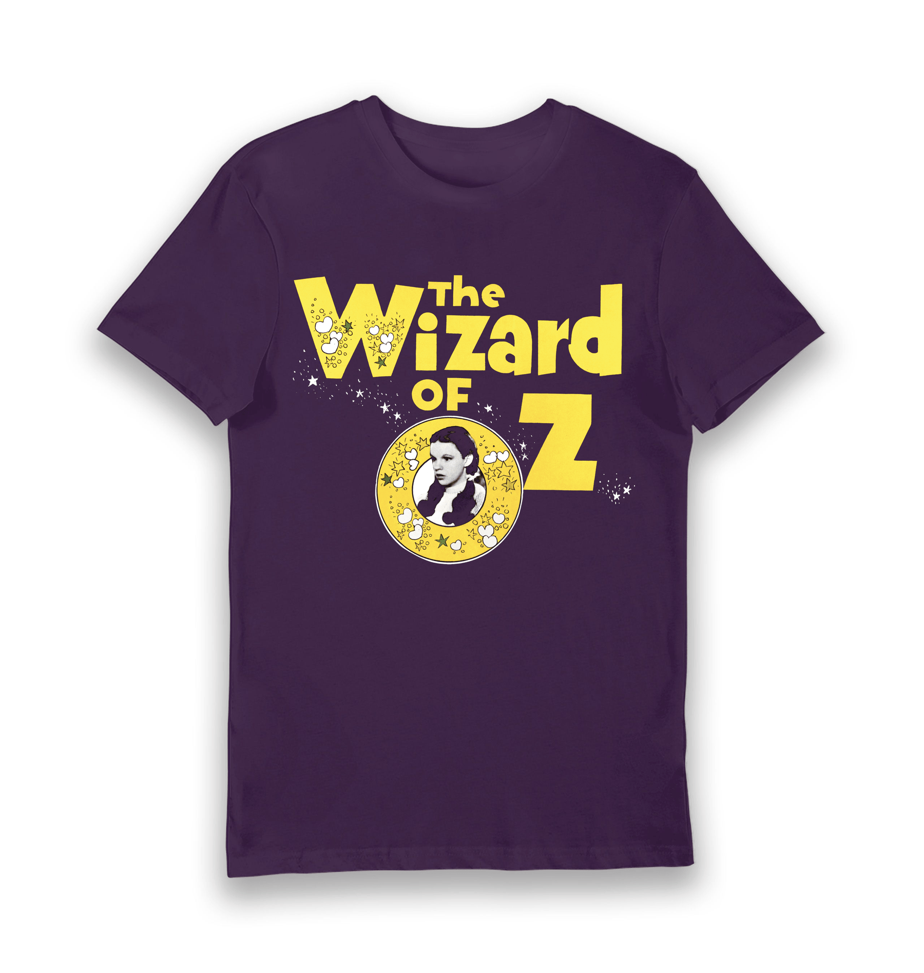 Purple Printed T-shirt Front