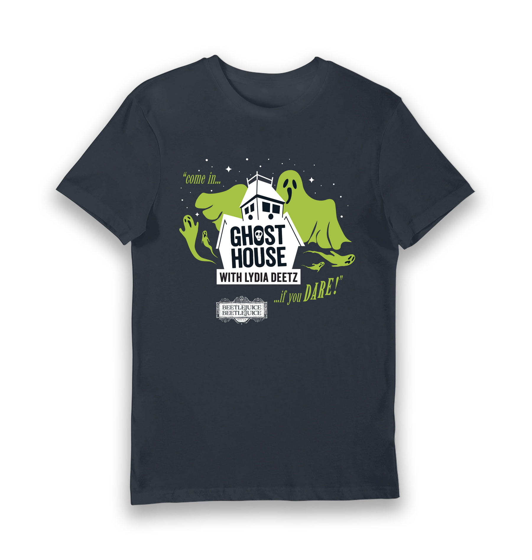 Navy Printed T-shirt Front