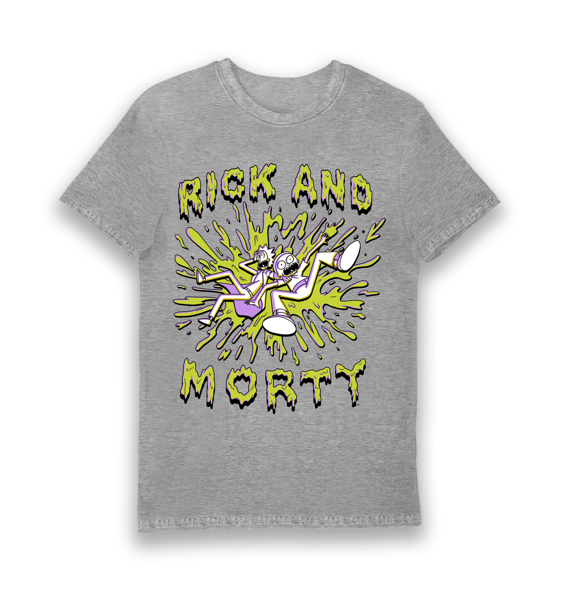 Sports Grey Printed T-shirt Front