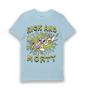 Light Blue Printed T-shirt Front