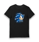 Black Printed T-shirt Front