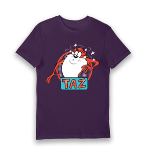 Purple Printed T-shirt Front