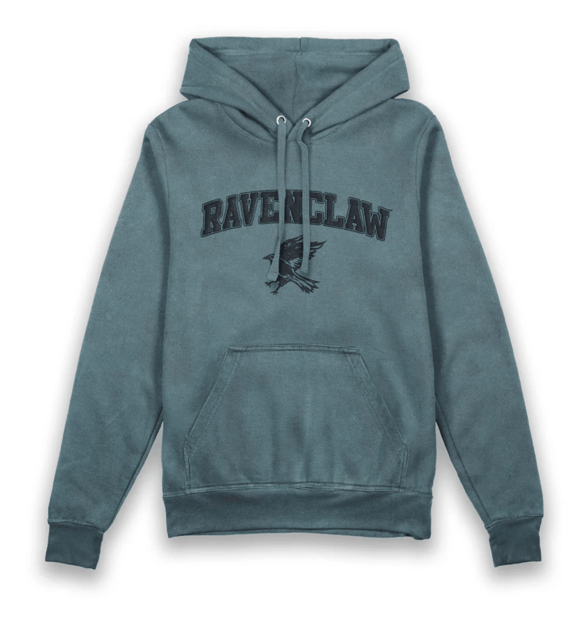 Blue Printed Hoody Front