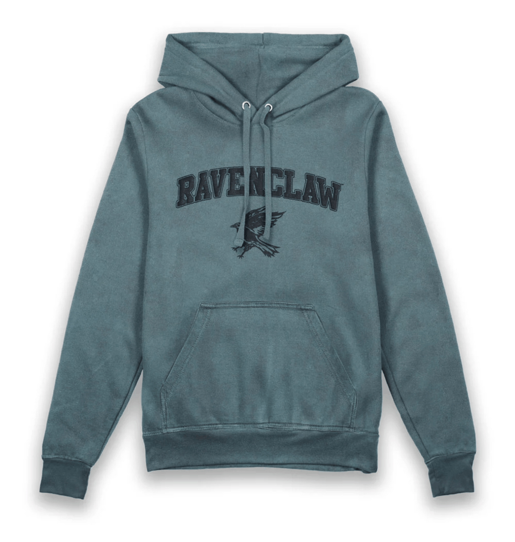 Blue Printed Hoody Front