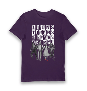 Purple Printed T-shirt Front