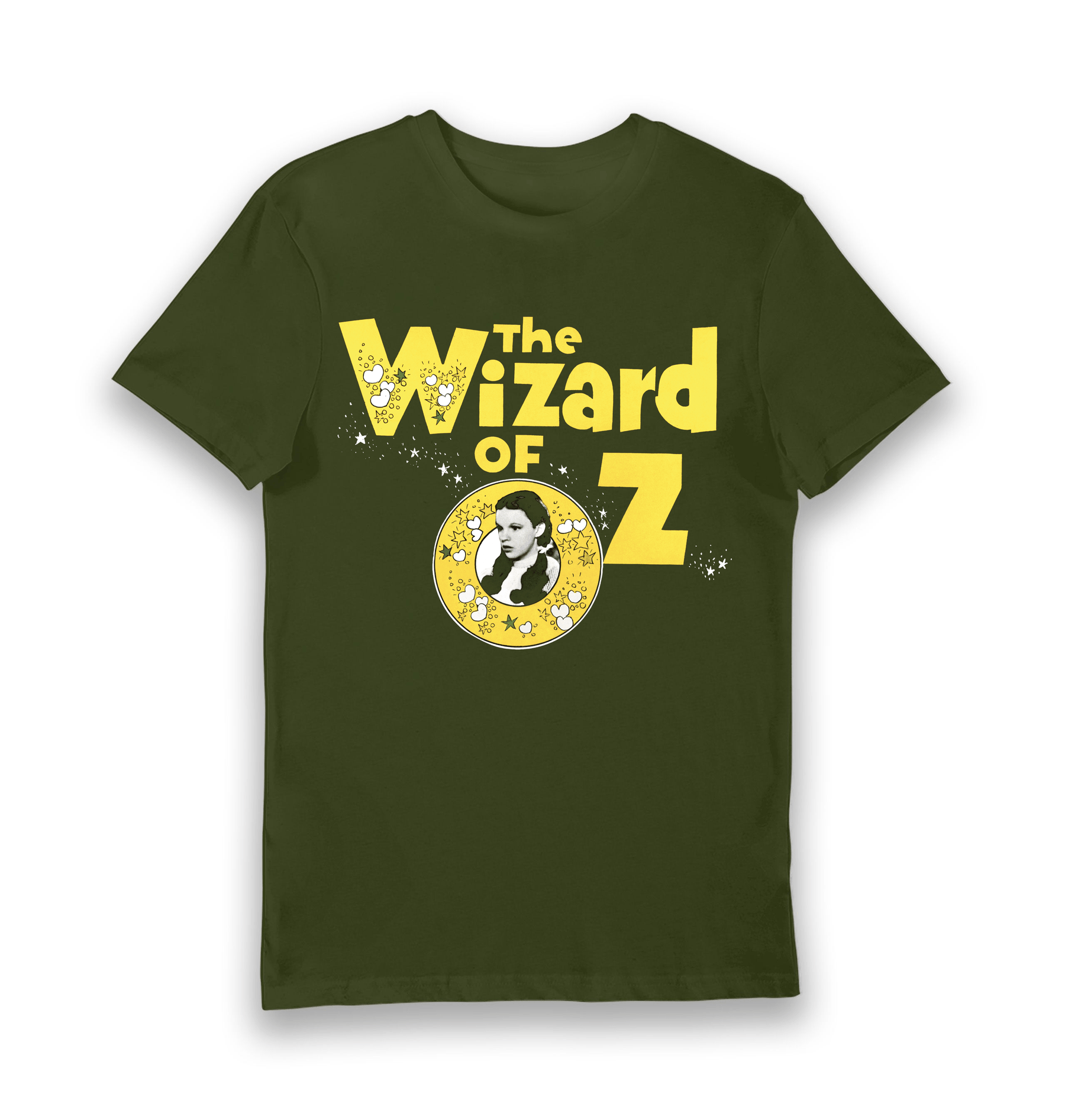 Forest Green Printed T-shirt Front