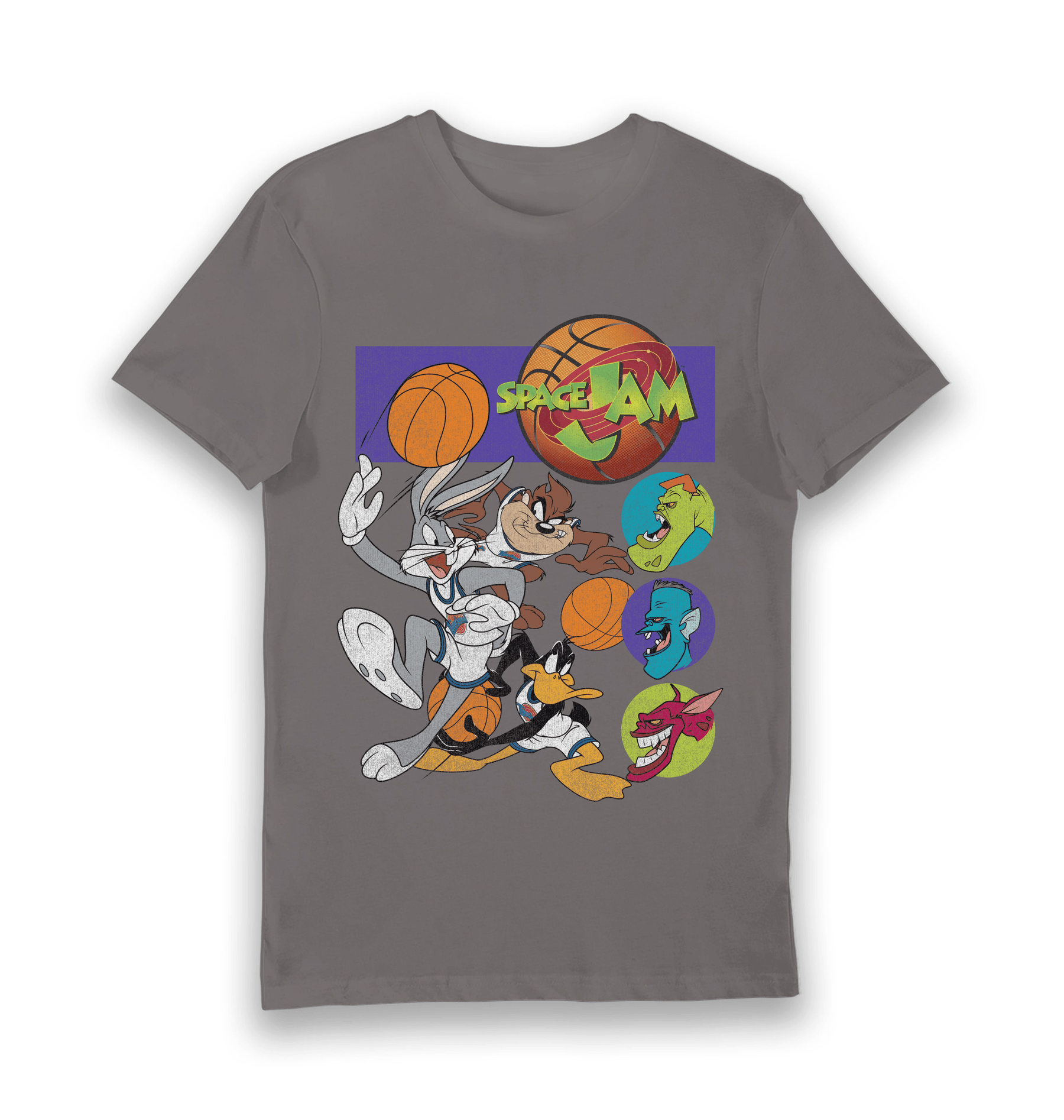 Charcoal Printed T-shirt Front