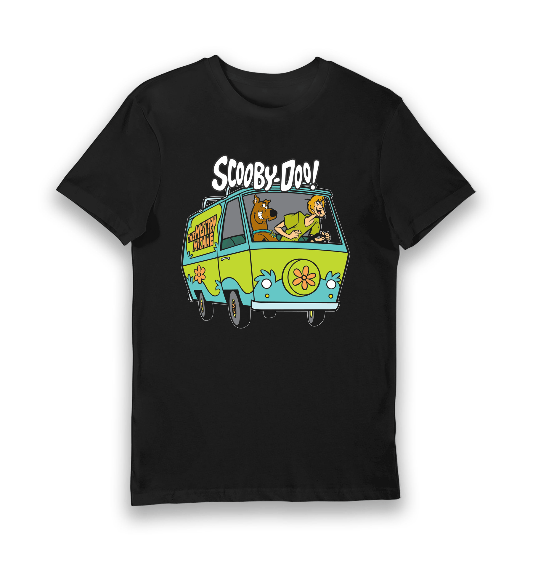 Black Printed T-shirt Front