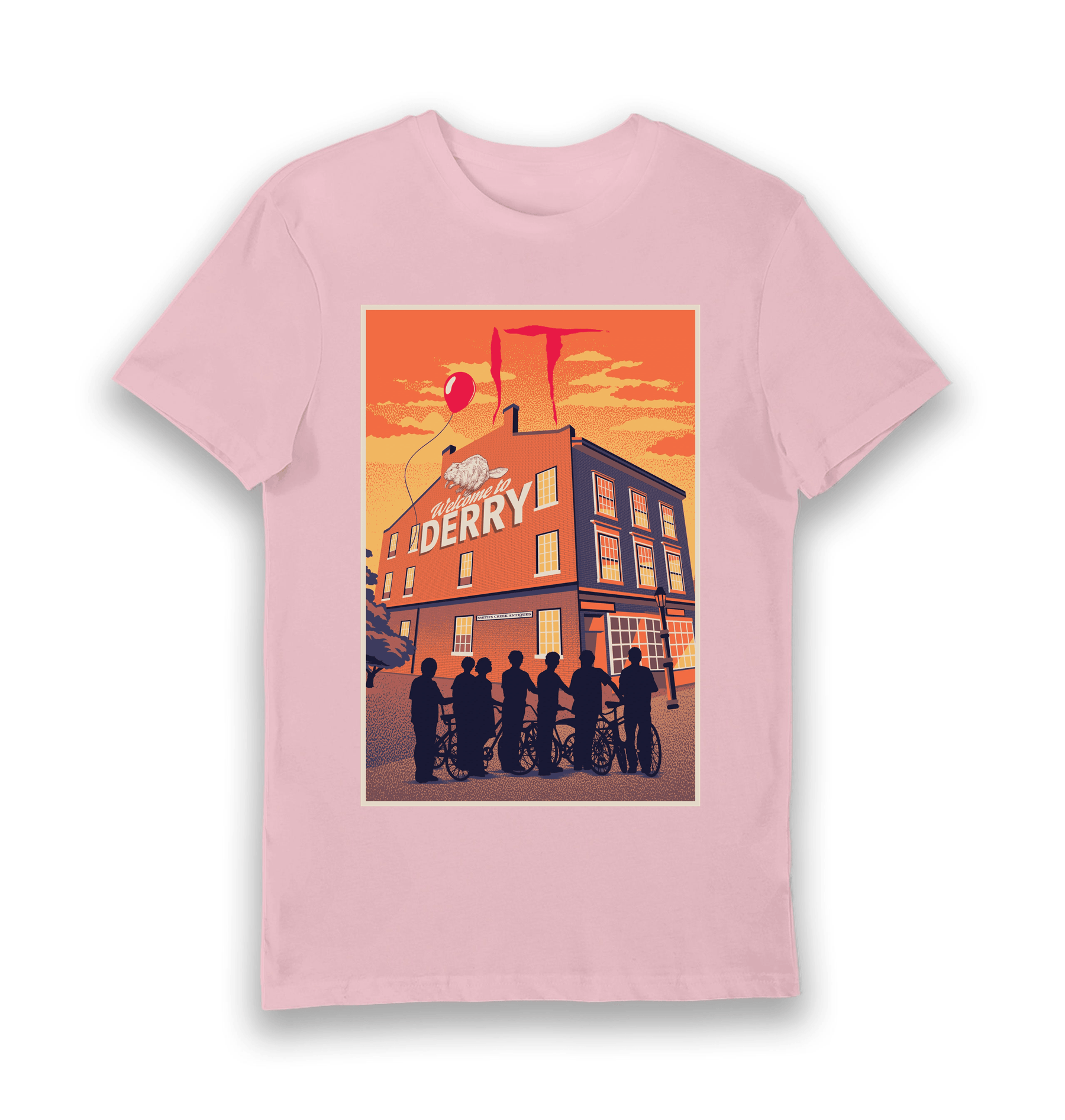 Pink Printed T-shirt Front