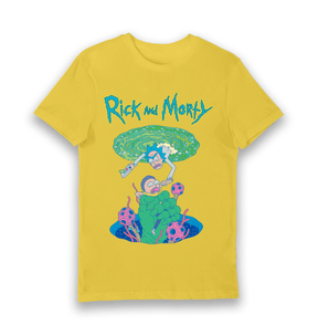 Yellow Printed T-shirt Front