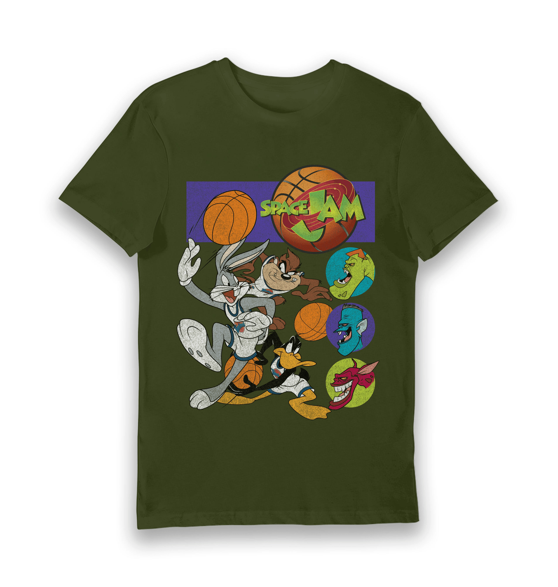 Forest Green Printed T-shirt Front