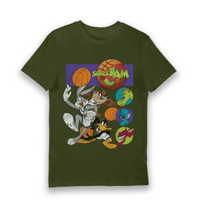 Forest Green Printed T-shirt Front