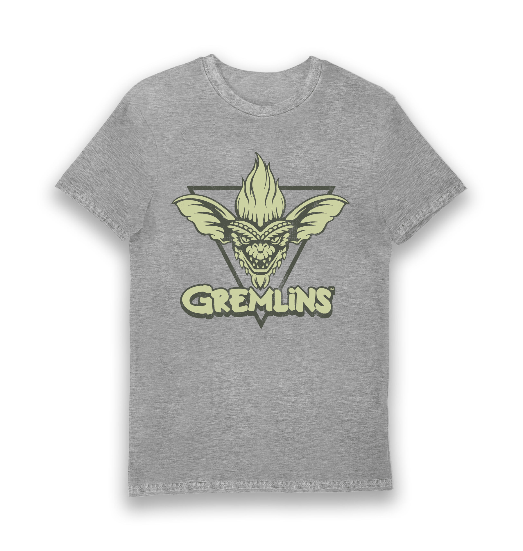 Sports Grey Printed T-shirt Front