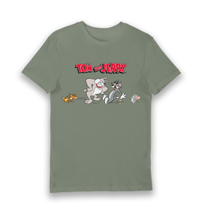 Khaki Printed T-shirt Front