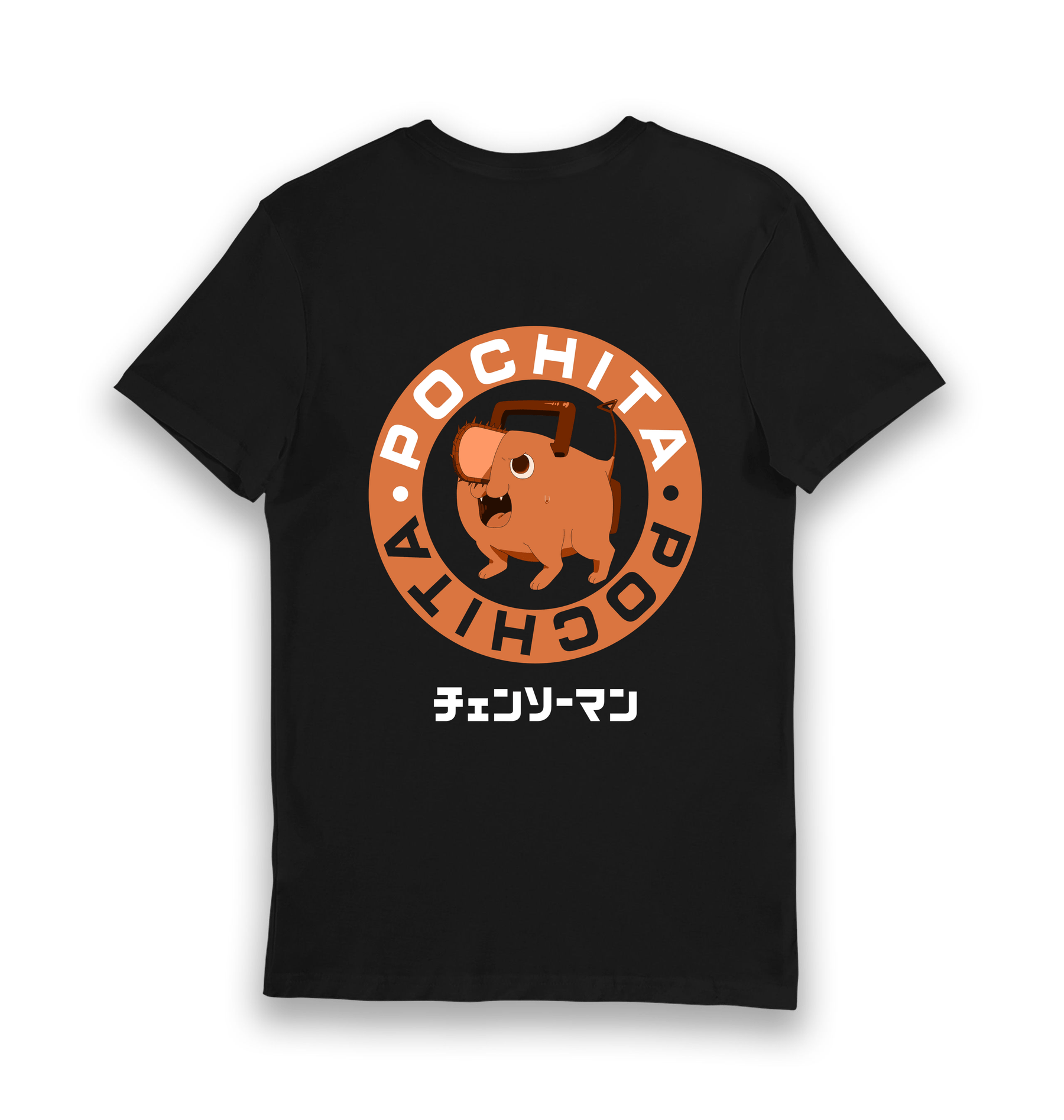 Black Printed T-shirt Back