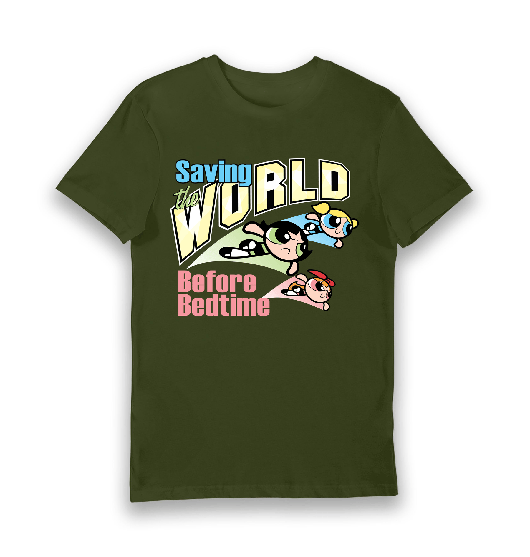 Forest Green Printed T-shirt Front