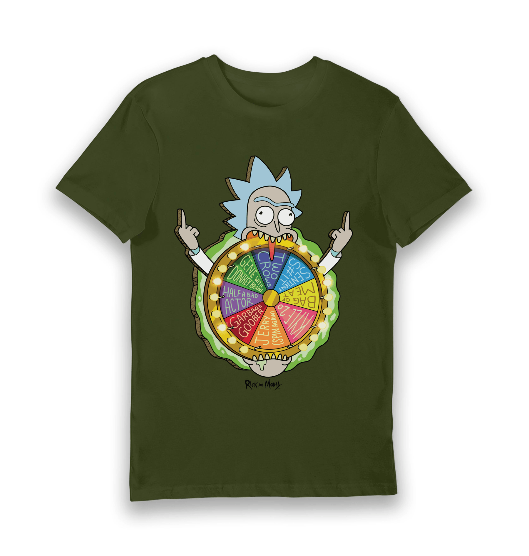 Forest Green Printed T-shirt Front