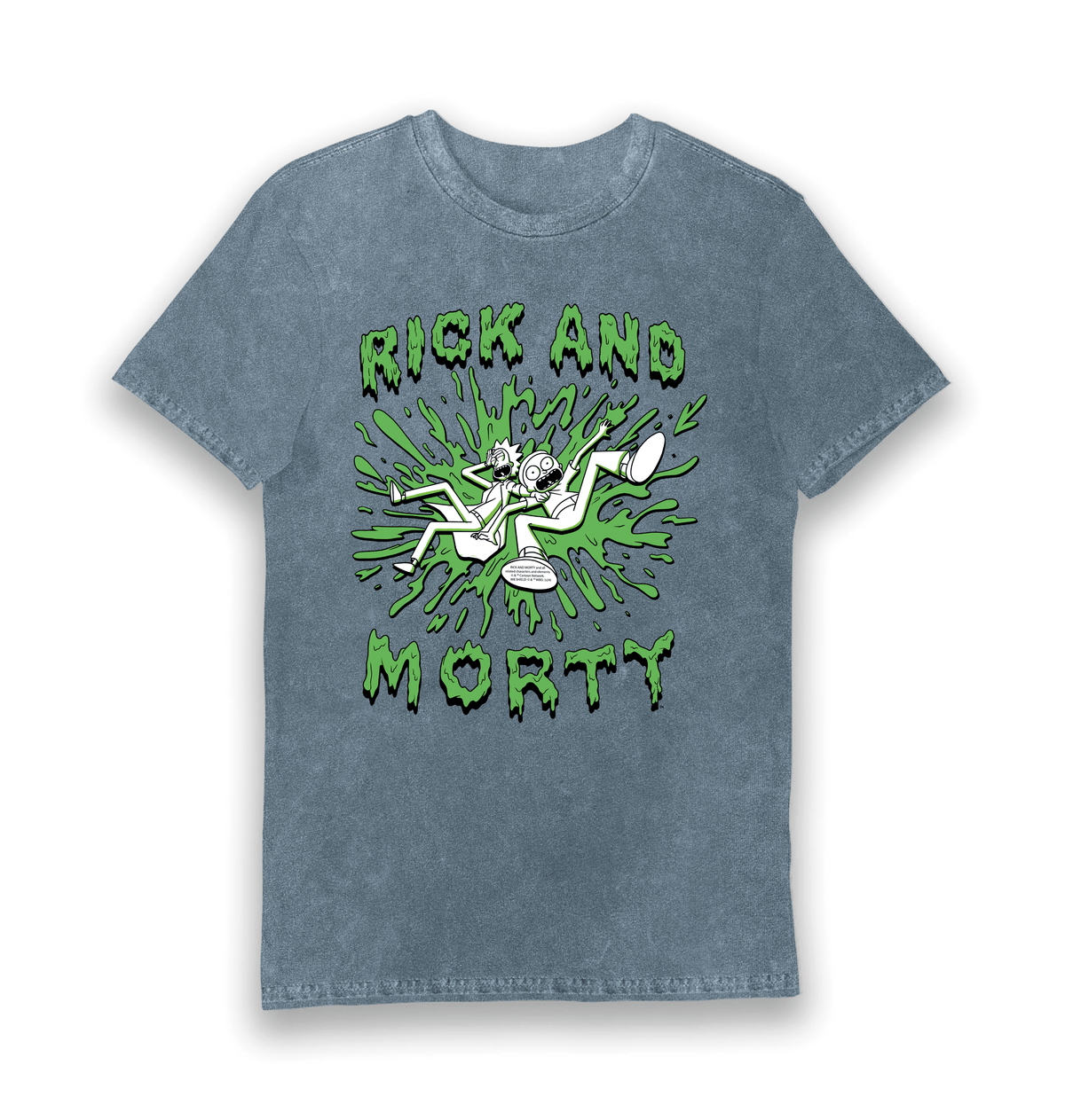 Vintage Blue Printed T-shirt Front