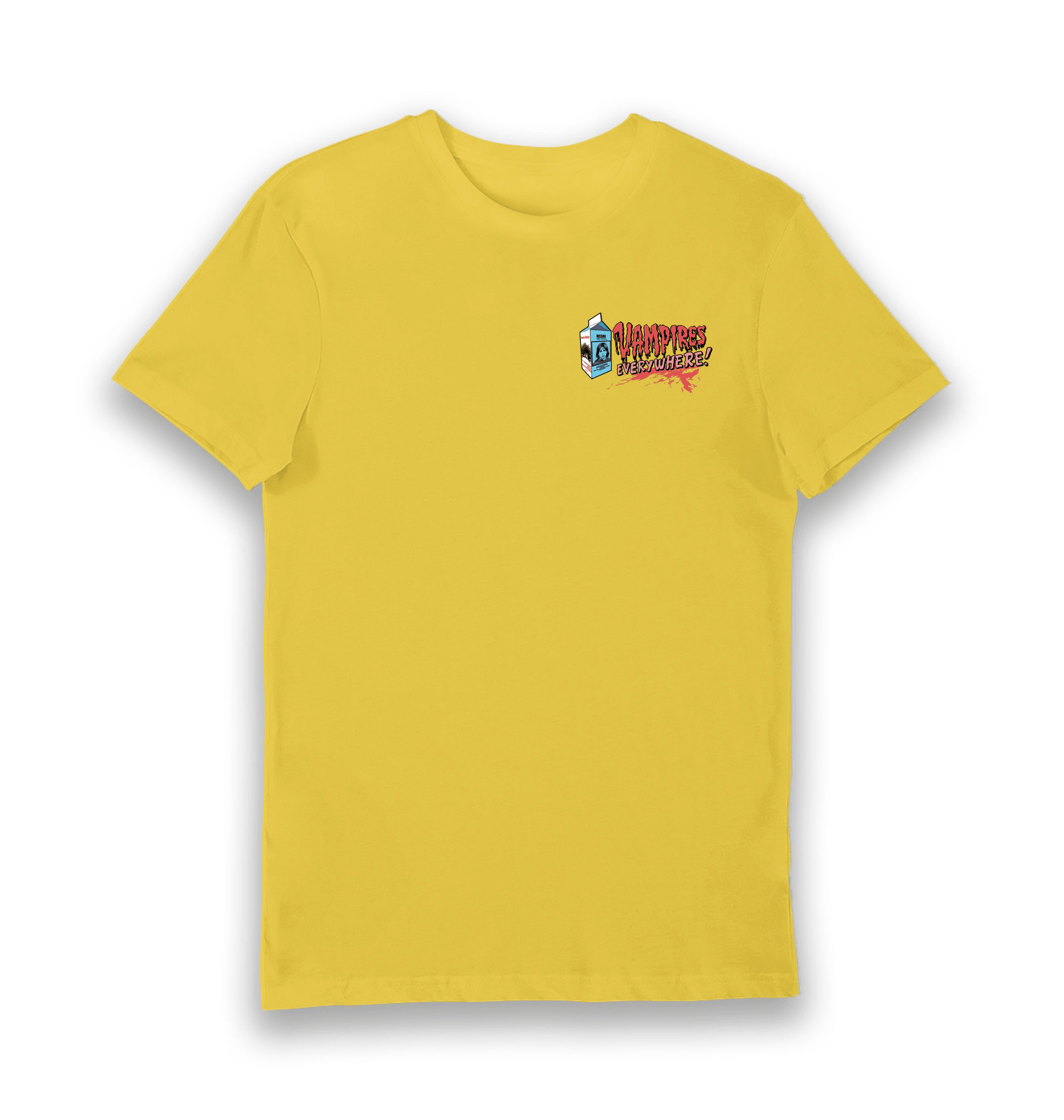 Yellow Printed T-shirt Front