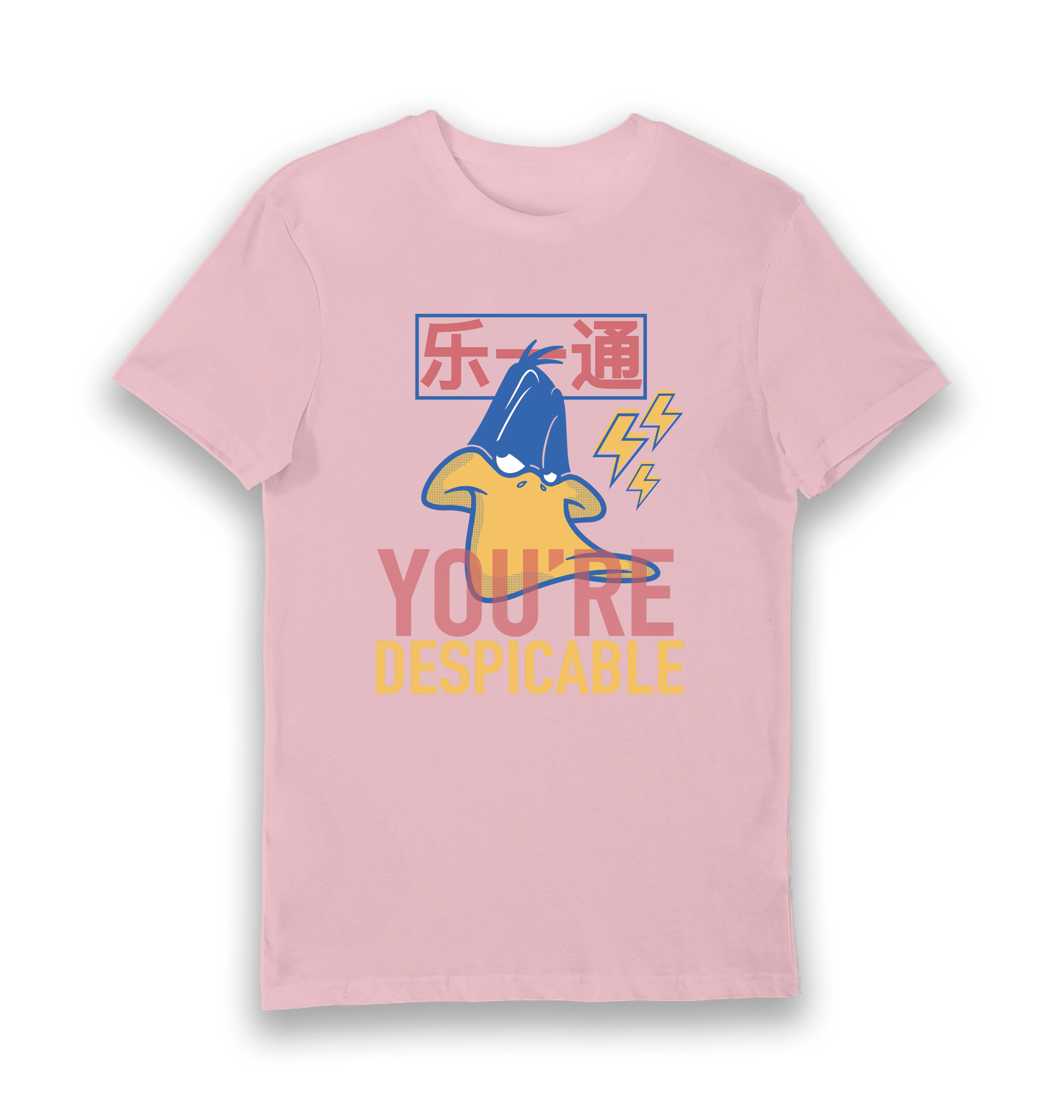 Pink Printed T-shirt Front