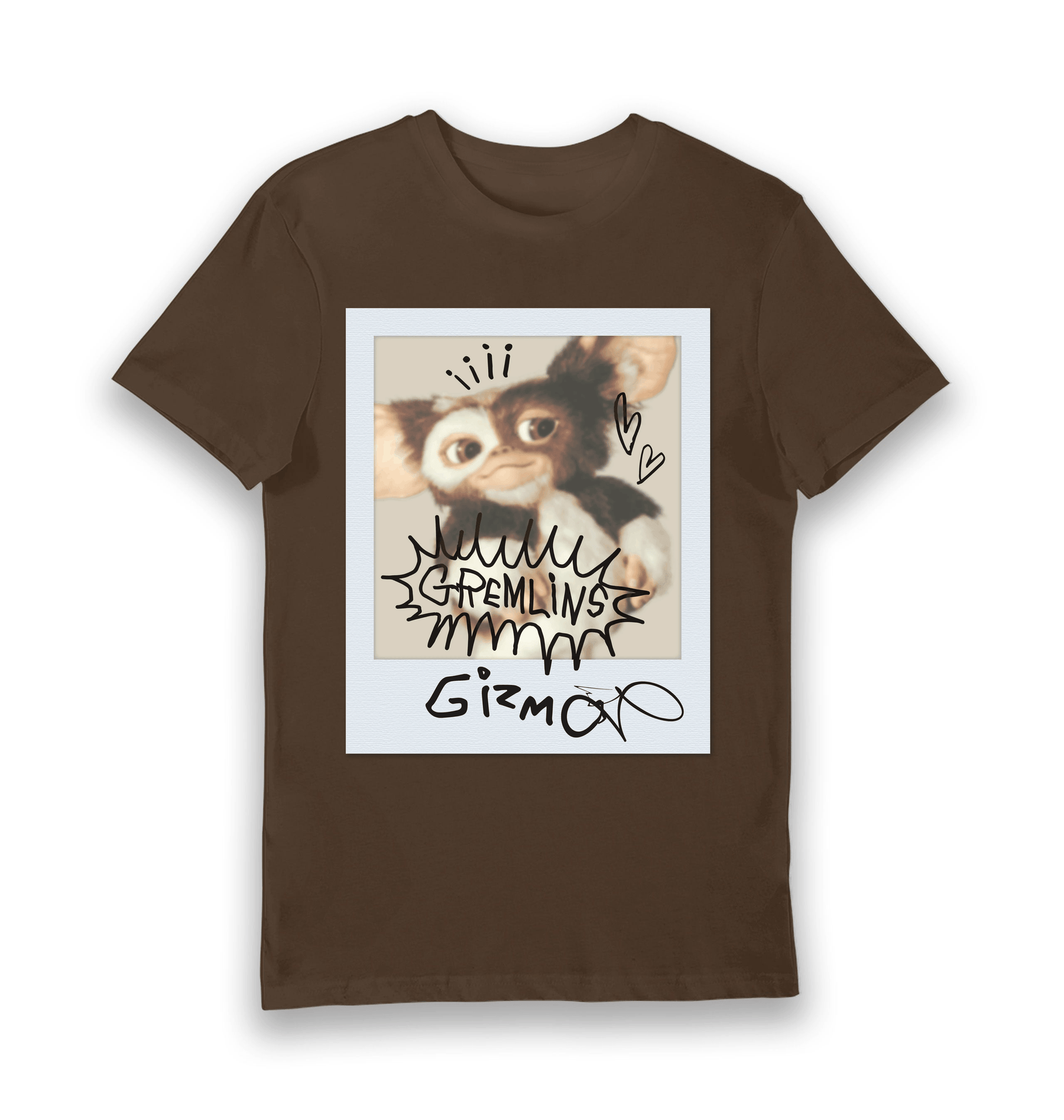 Brown Printed T-shirt Front