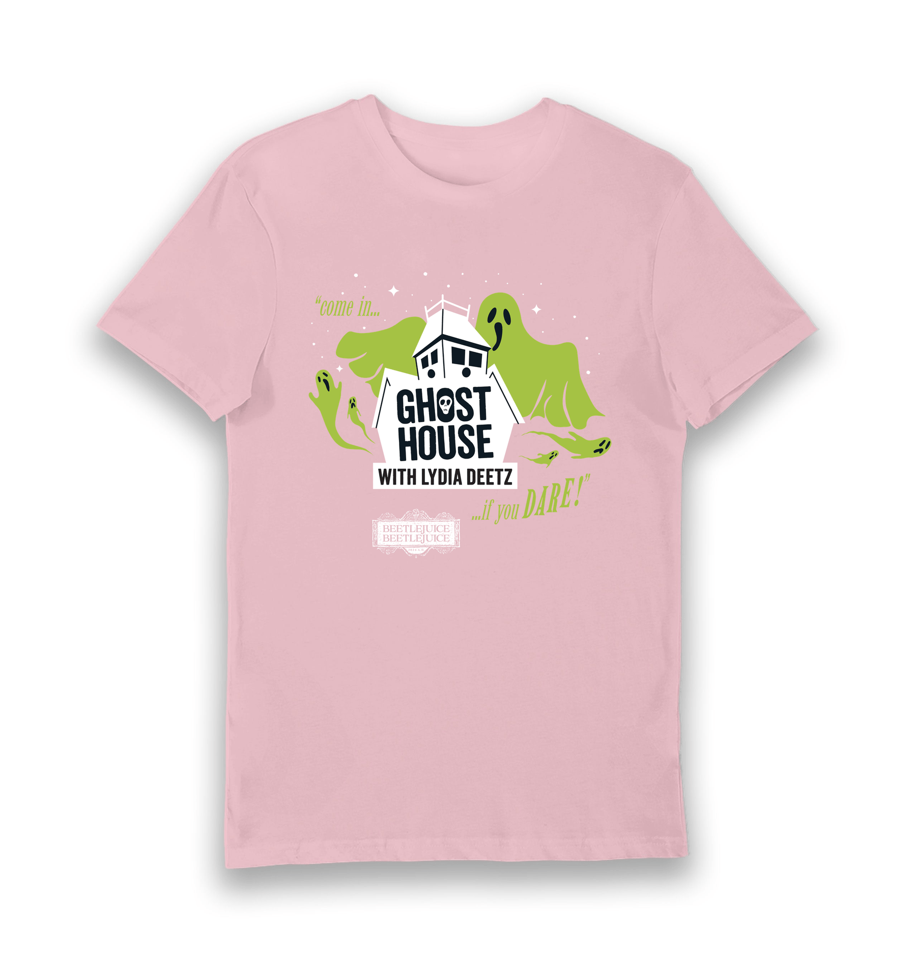 Pink Printed T-shirt Front