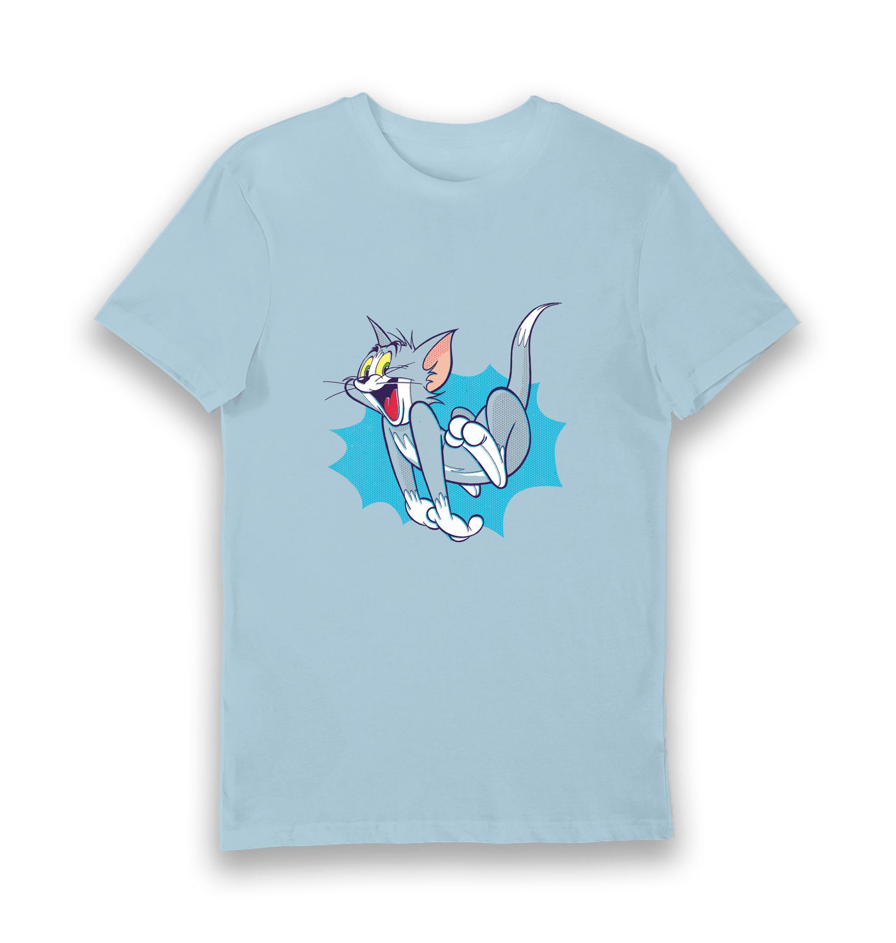 Light Blue Printed T-shirt Front