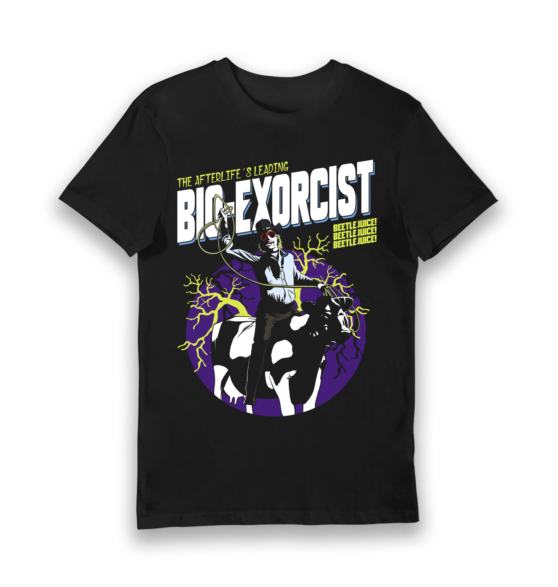 Black Printed T-shirt Front