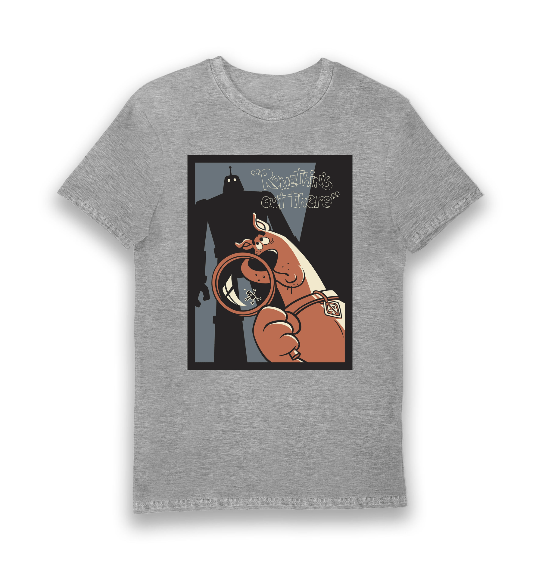 Sports Grey Printed T-shirt Front