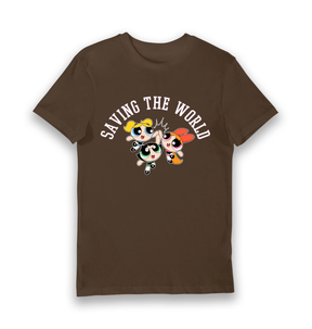 Brown Printed T-shirt Front