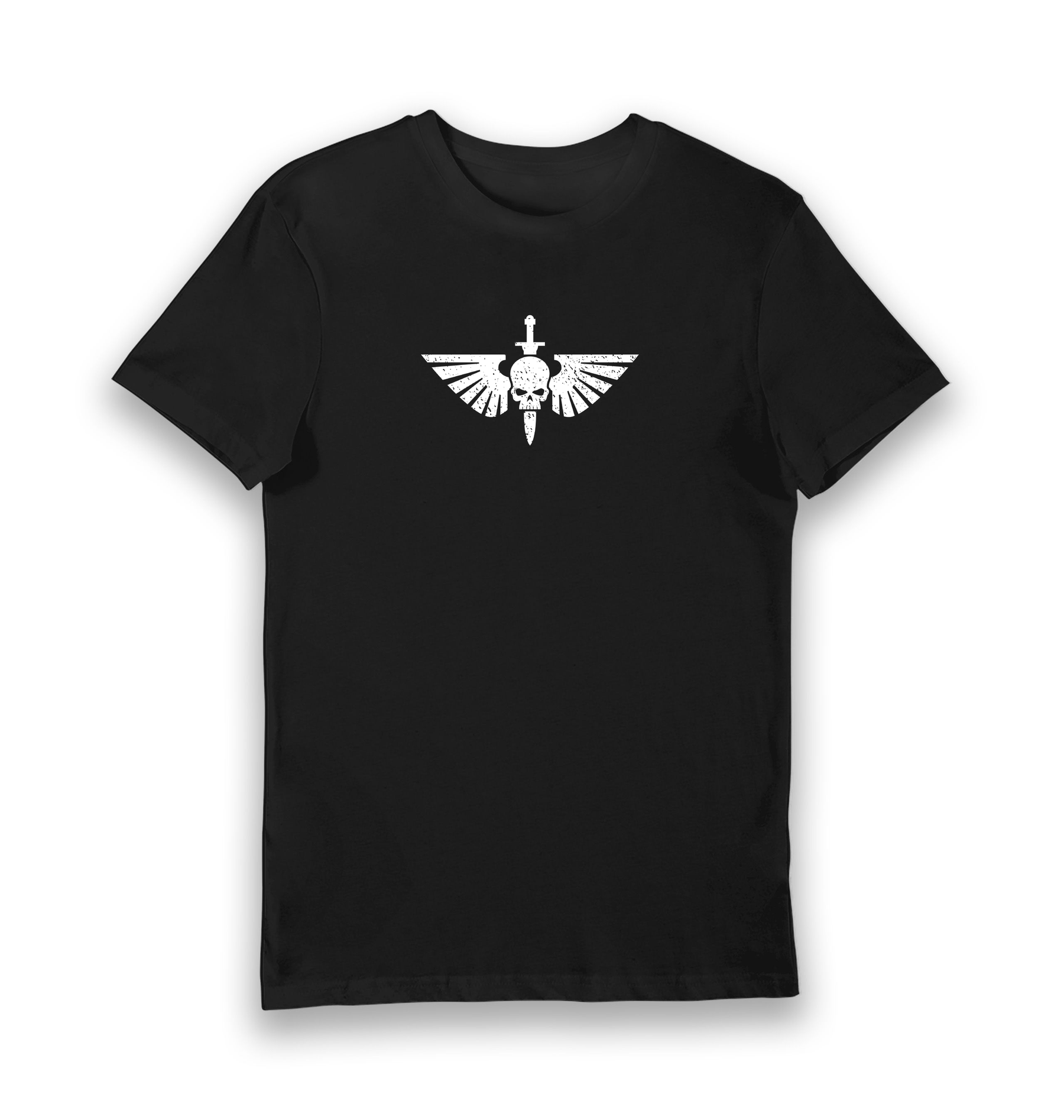 Black Printed T-shirt Front