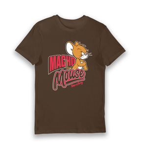 Brown Printed T-shirt Front