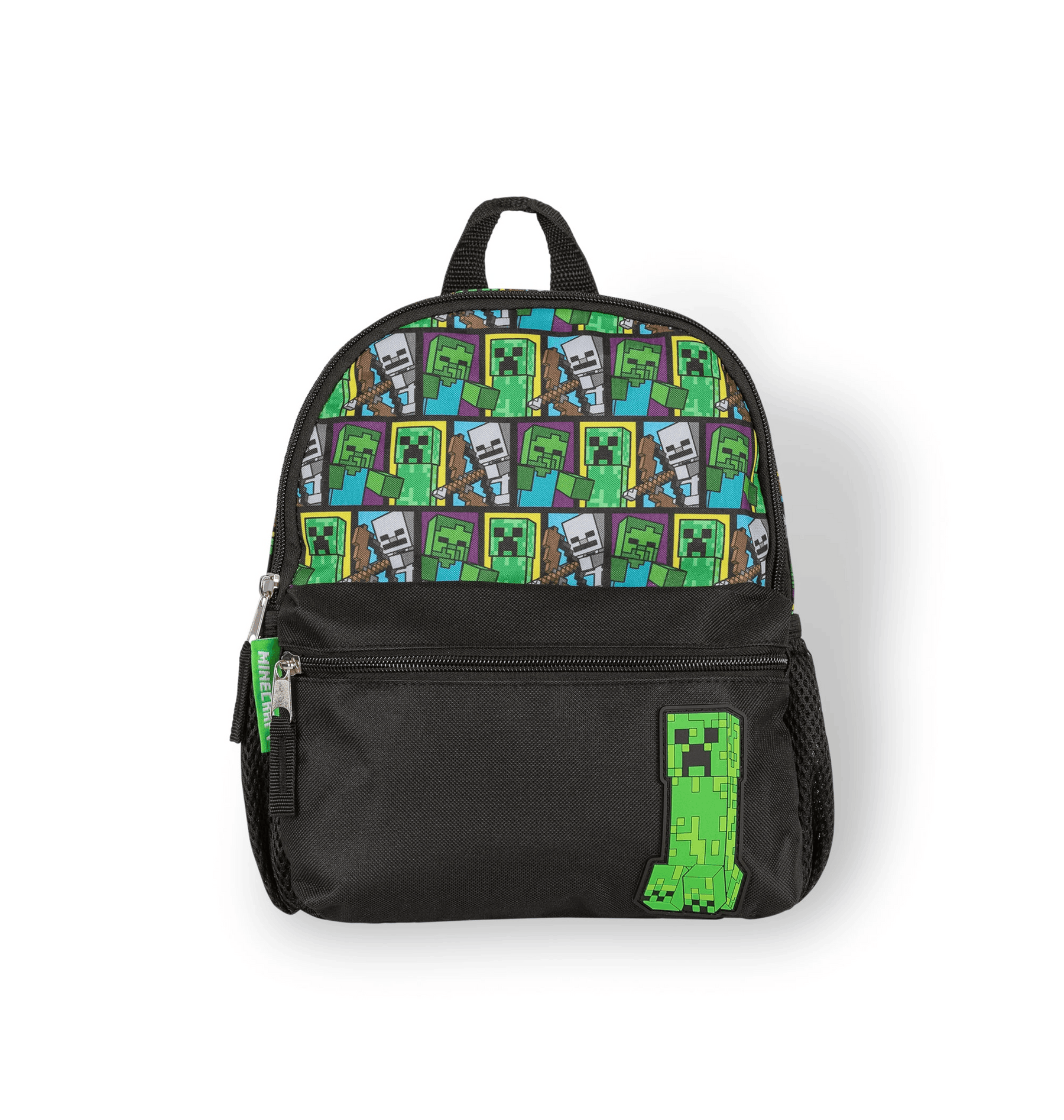 Black & Green Backpacks Front