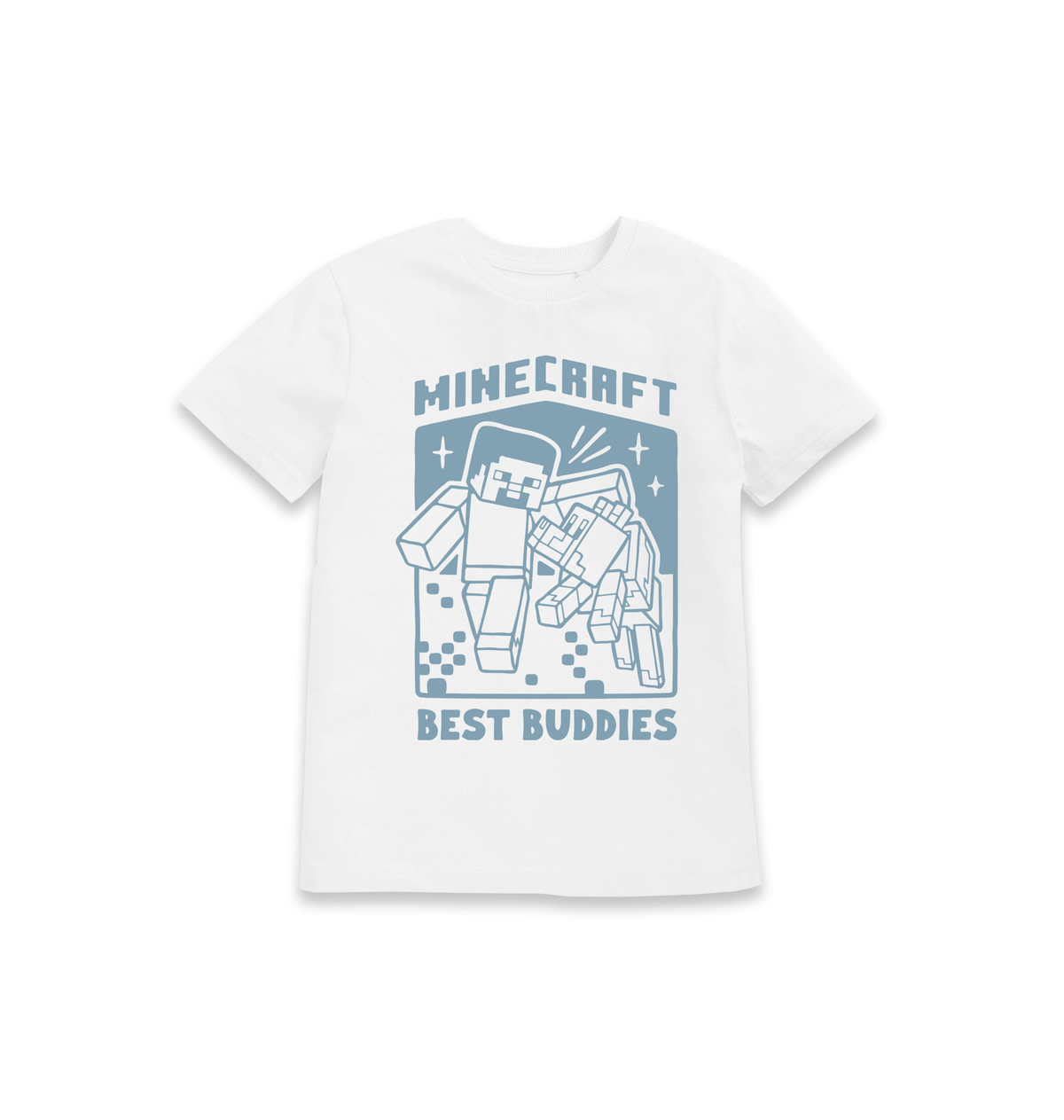 White Printed Kids T-Shirt Front