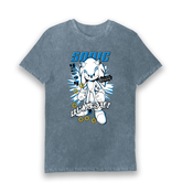 Vintage Blue Printed T-shirt Front