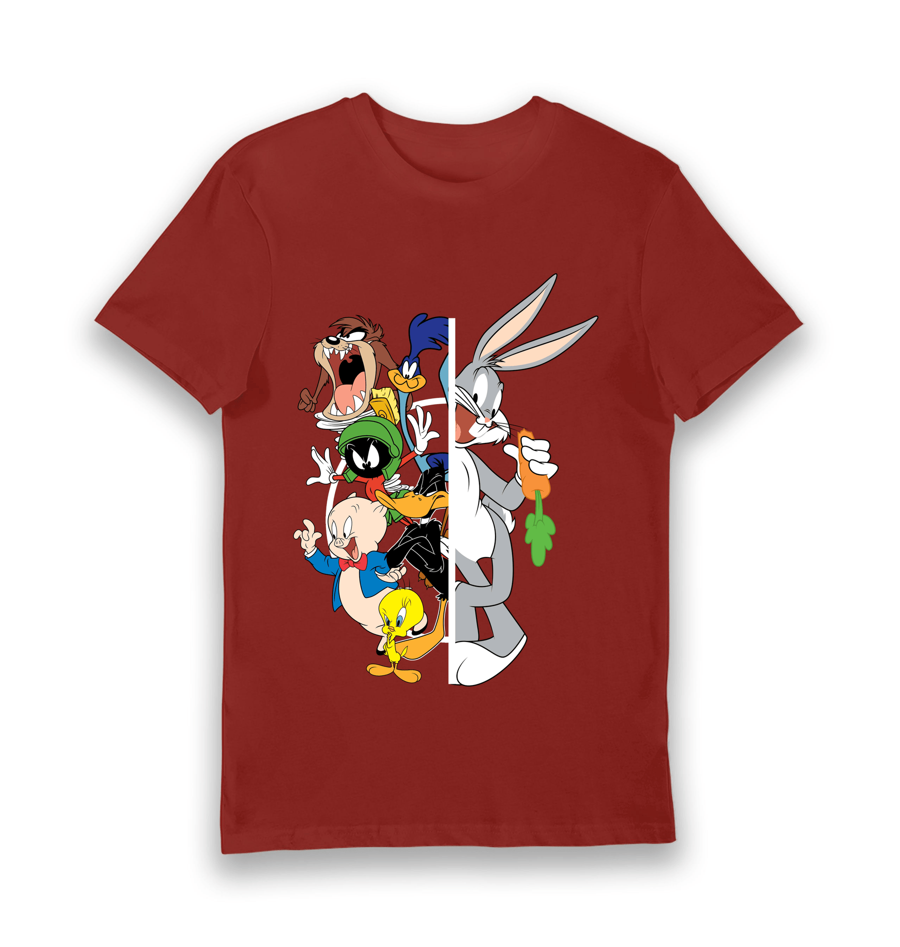 Brick Red Printed T-shirt Front