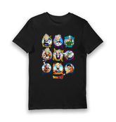 Black Printed T-shirt Front