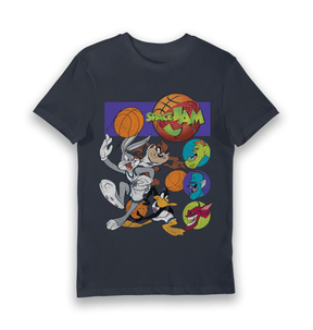 Navy Printed T-shirt Front