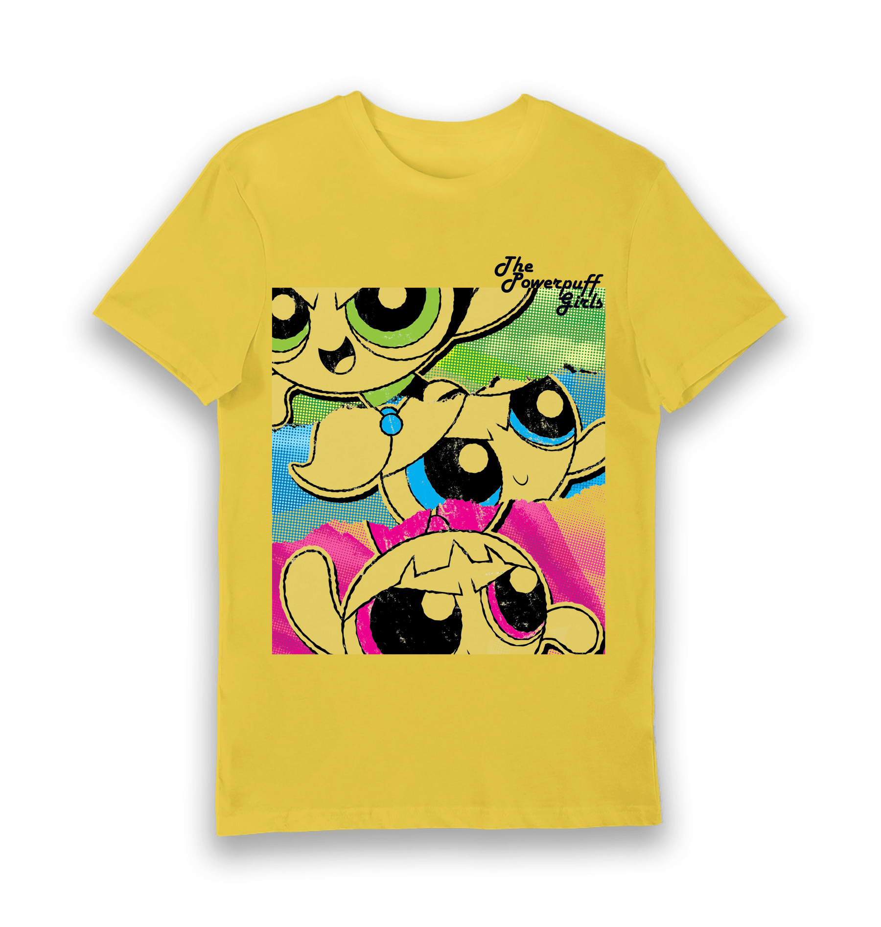 Yellow Printed T-shirt Front