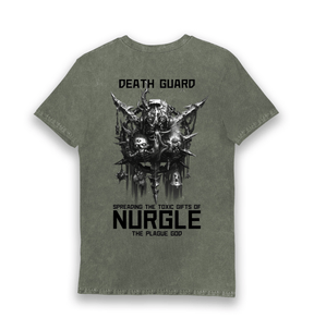 Vintage Green Printed T-shirt Back