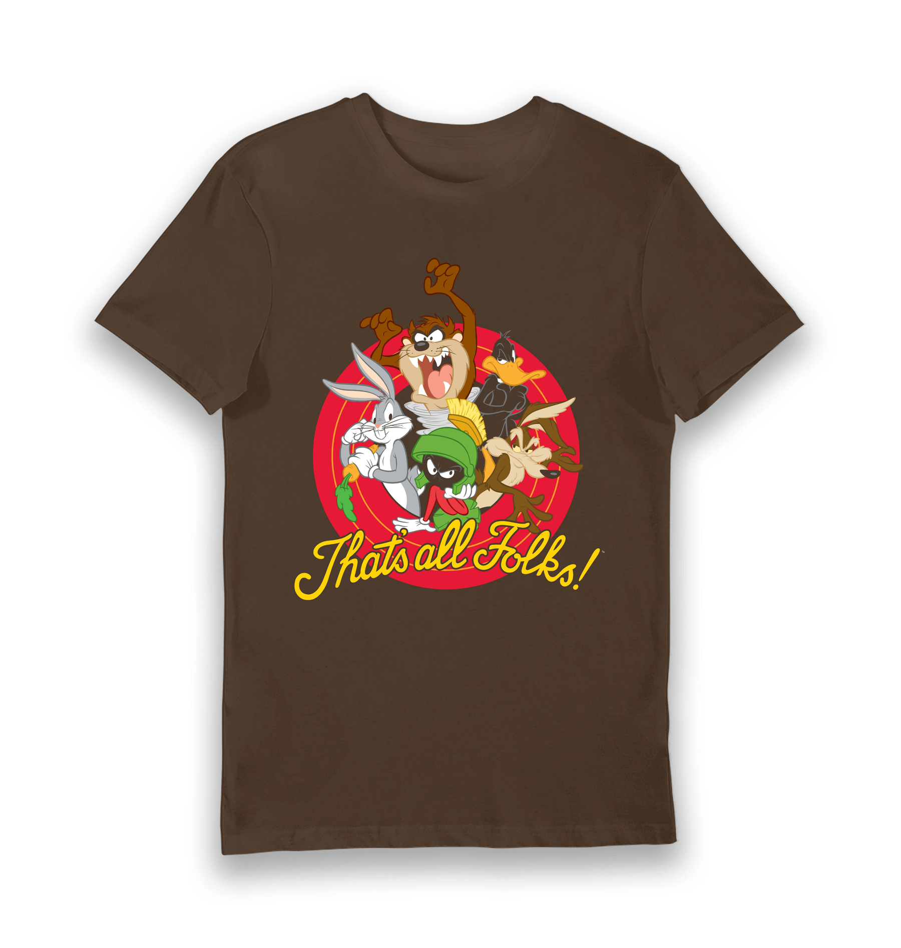 Brown Printed T-shirt Front
