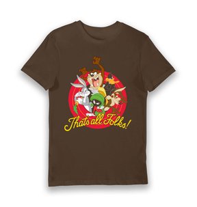 Brown Printed T-shirt Front