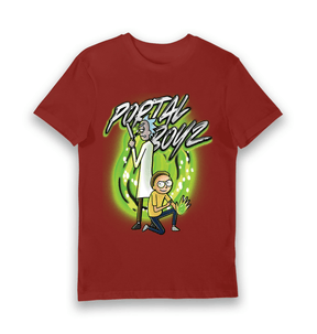 Brick Red Printed T-shirt Front