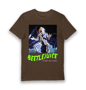 Brown Printed T-shirt Front