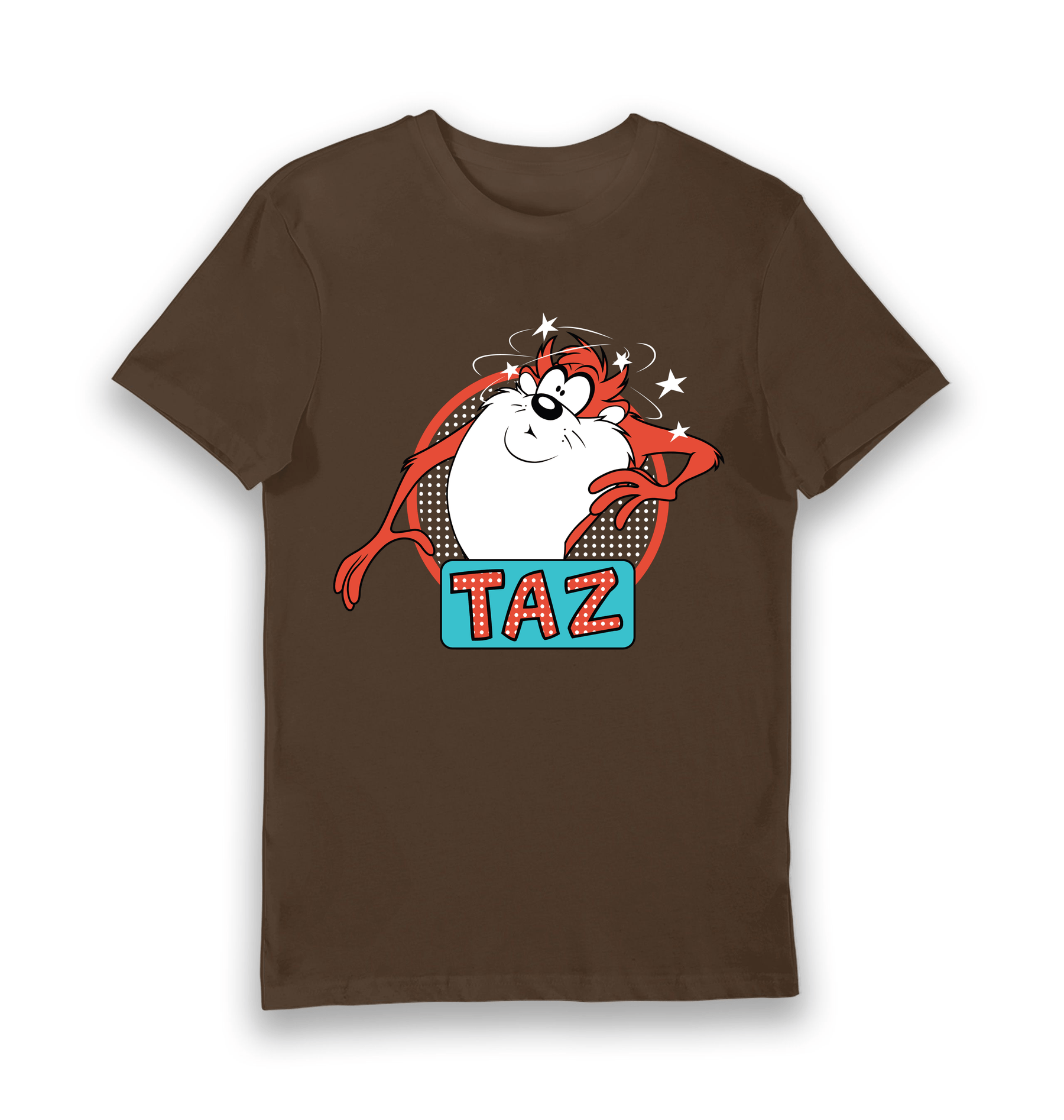 Brown Printed T-shirt Front