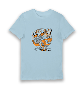 Light Blue Printed T-shirt Front