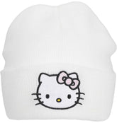 White Beanie Front
