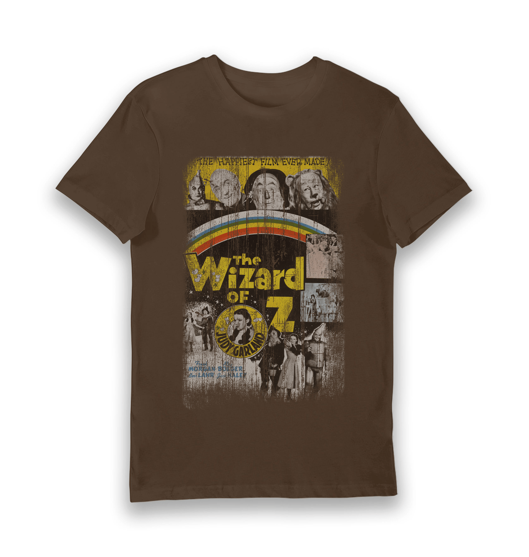 Brown Printed T-shirt Front