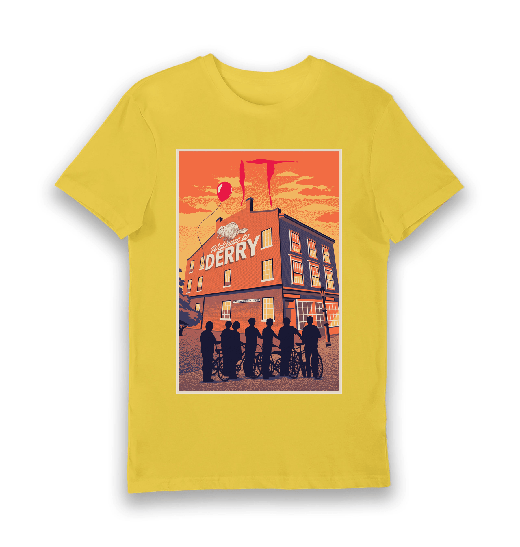 Yellow Printed T-shirt Front